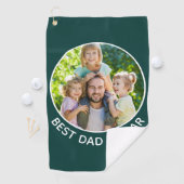 Serviette De Golf Meilleur Papa Par Photo Personnalisée (En situation)