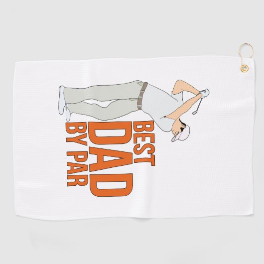 Serviette De Golf Meilleur papa par rapport (Horizontal)