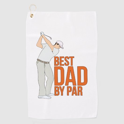 Serviette De Golf Meilleur papa par rapport (Devant)