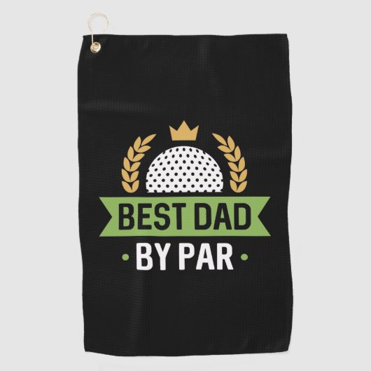 Serviette De Golf Meilleur papa par rapport (Devant)