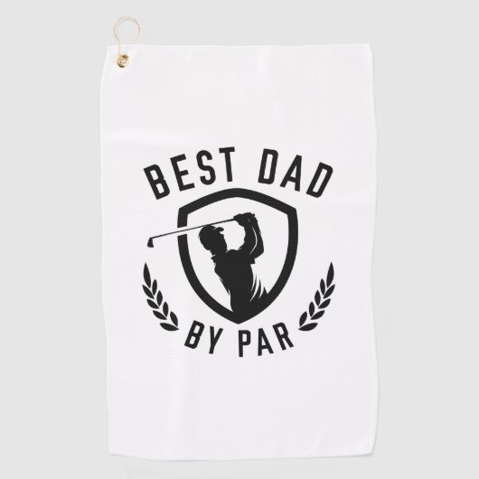 Serviette De Golf Meilleur papa par rapport (Devant)