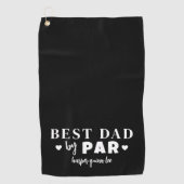 Serviette De Golf Meilleur papa par rapport (Devant)