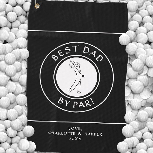 Serviette De Golf Meilleur papa par rapport | Golfer Humour Golf Bla