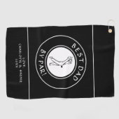 Serviette De Golf Meilleur papa par rapport | Golfer Humour Golf Bla (Horizontal)