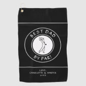 Serviette De Golf Meilleur papa par rapport | Golfer Humour Golf Bla (Devant)
