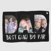Serviette De Golf Meilleur papa par rapport | Photo Fête des pères (Horizontal)