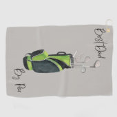 Serviette De Golf Meilleur Papa par Tapis de Golf (Horizontal)