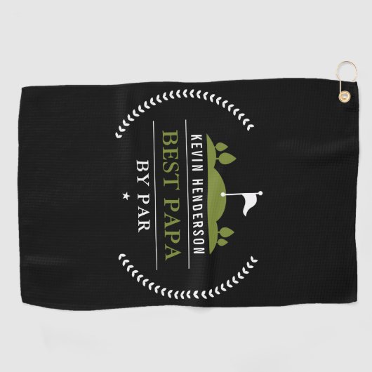 Serviette De Golf Meilleur Papa personnalisé par défaut (Horizontal)