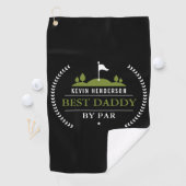 Serviette De Golf Meilleur papa personnalisé par pair (En situation)
