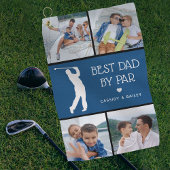 Serviette De Golf Meilleur papa personnalisé par Par Photo Collage