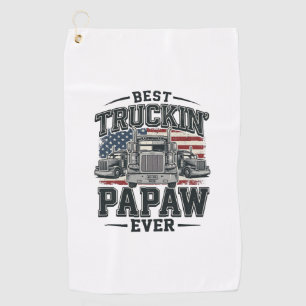 Serviette De Golf Meilleur Papaw de camionnage jamais Vintage vecteu