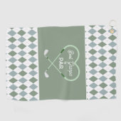 Serviette De Golf Meilleur Papi par Par de Men Parfait et Simple (Horizontal)