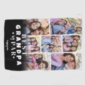 Serviette De Golf Meilleur Papy Collage de Photos (Horizontal)
