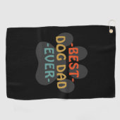 Serviette De Golf Meilleur père de chien jamais (Horizontal)