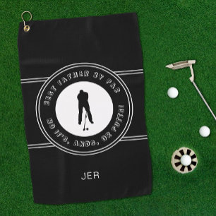 Serviette De Golf Meilleur Père Par Par Funny Putts Golfer Homme Noi
