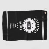 Serviette De Golf Meilleur Père Par Par Moderne Golfeur Golf Lover N (Horizontal)