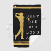 Serviette De Golf MEILLEUR PÈRE PAR UN LONG TIRAGE Personnalisé (En situation)