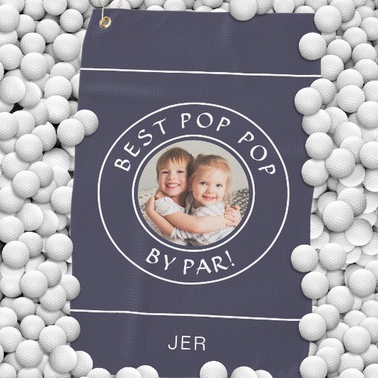 Serviette De Golf Meilleur Pop Pop par Photo Bleue