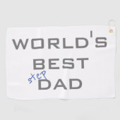 Serviette De Golf Meilleur Stepdad du monde (Horizontal)