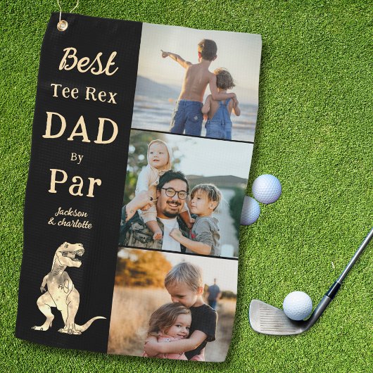 Serviette De Golf Meilleur Tee Rex Papa par Par 3 Photo Funny