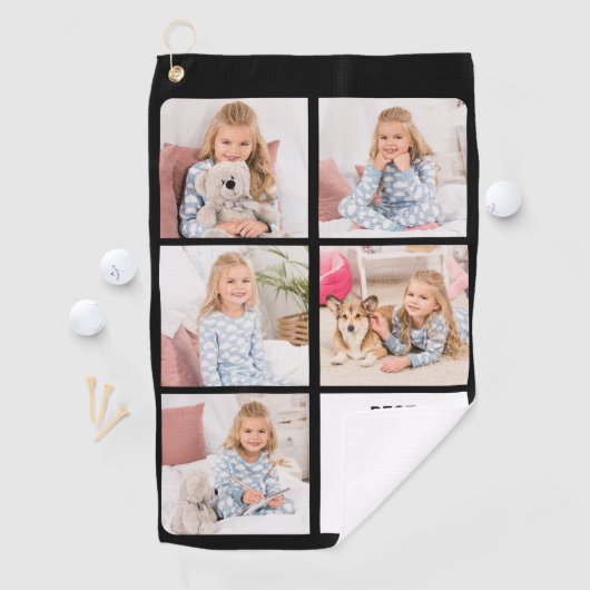 Serviette De Golf Meilleure DADDY Ever - Golfer - Personnalisé 5 Pho (En situation)