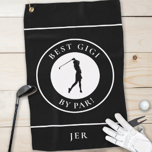 Serviette De Golf Meilleure Grand-Mère Gigi Golfeuse Monogramme Spor