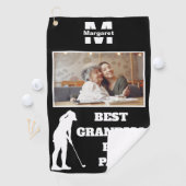 Serviette De Golf Meilleure Grand-mère par Par Golf avec photo perso (En situation)