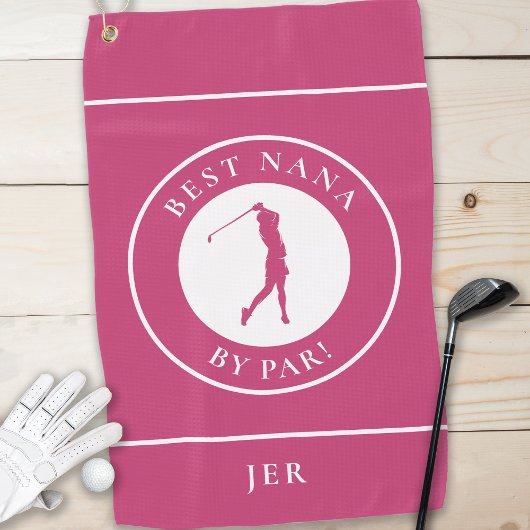 Serviette De Golf Meilleure Grandma Nana Golfeur Monogramme Sports P