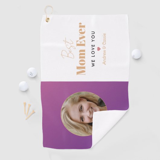 Serviette De Golf Meilleure maman jamais (En situation)
