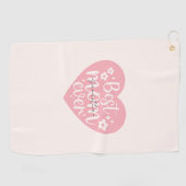 Serviette De Golf Meilleure maman jamais - Coeur (Horizontal)