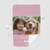 Serviette De Golf Meilleure Maman Par Par Fun Photo Golfer Moderne É (En situation)