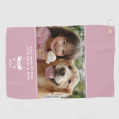 Serviette De Golf Meilleure Maman Par Par Fun Photo Golfer Moderne É (Horizontal)