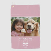 Serviette De Golf Meilleure Maman Par Par Fun Photo Golfer Moderne É (Devant)