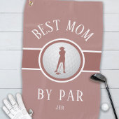 Serviette De Golf Meilleure Maman Par Par Golf Citation Monogram Ros