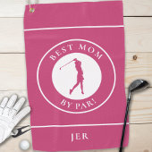 Serviette De Golf Meilleure Maman Par Par Golfer Monogrammed Sports