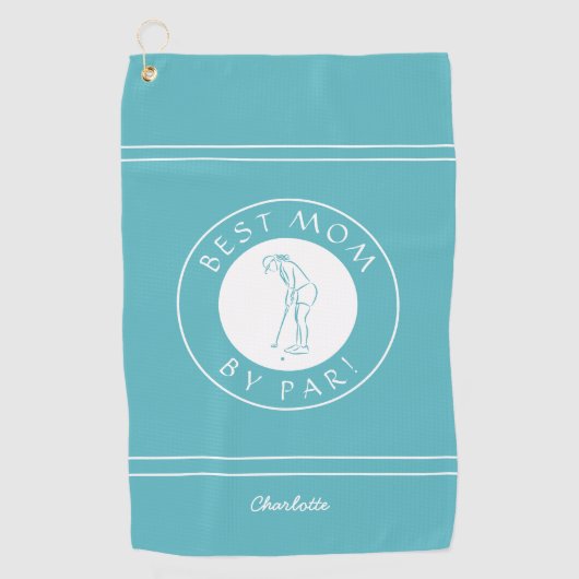 Serviette De Golf Meilleure Maman Par Par Golfer Pro Funny Femme Tur (Devant)