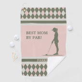 Serviette De Golf Meilleure maman Par Par Par Monogrammed (En situation)