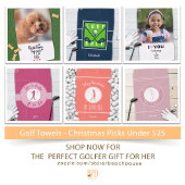 Serviette De Golf Meilleure Maman Par Par Par - Rose Monogram Golfer