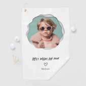 Serviette De Golf Meilleure maman par Par Photo personnalisée Mère (En situation)