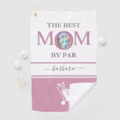 Serviette De Golf Meilleure Maman Par Photo Stylish Rose Lavender (En situation)