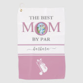 Serviette De Golf Meilleure Maman Par Photo Stylish Rose Lavender (Devant)