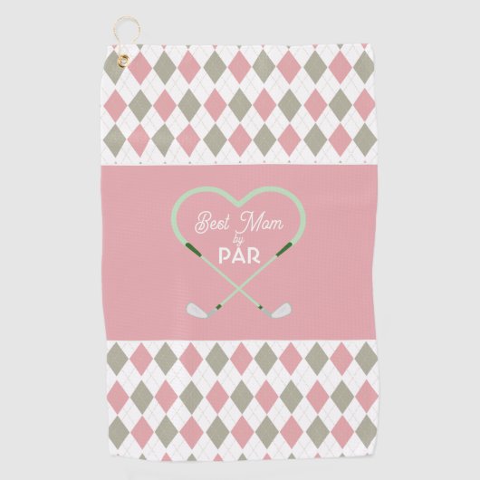 Serviette De Golf Meilleure Maman Simple Moderne par Par  (Devant)