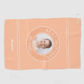 Serviette De Golf Meilleure Mère Par Par Photo Cute Sports Golfer Pe (Horizontal)