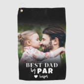 Serviette De Golf Meilleure photo de papa (Devant)