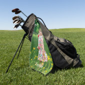 Serviette De Golf Meilleure photo de papa (Vert)