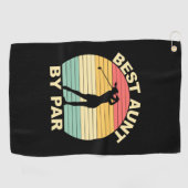Serviette De Golf Meilleure Tante Par Parc - Golf (Horizontal)
