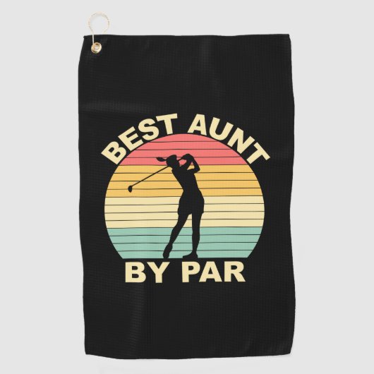Serviette De Golf Meilleure Tante Par Parc - Golf (Devant)