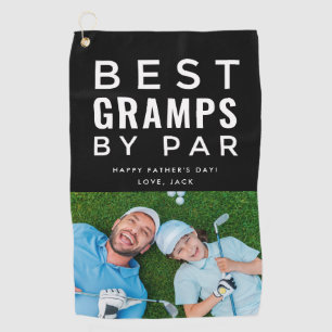 Serviette De Golf Meilleurs Gramps Par Photo Golf Fête des pères