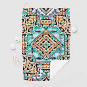 Serviette De Golf Mélange de texture dure avec plaques argentées, ka