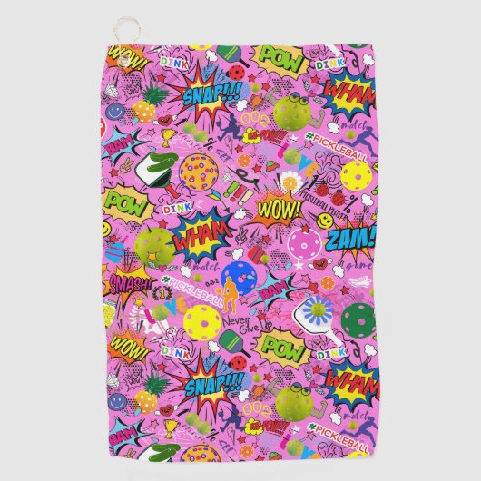 Serviette De Golf 😍 mélangé rose (Devant)